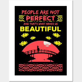 People are not perfect and thats what makes us beautiful recolor 8 Posters and Art